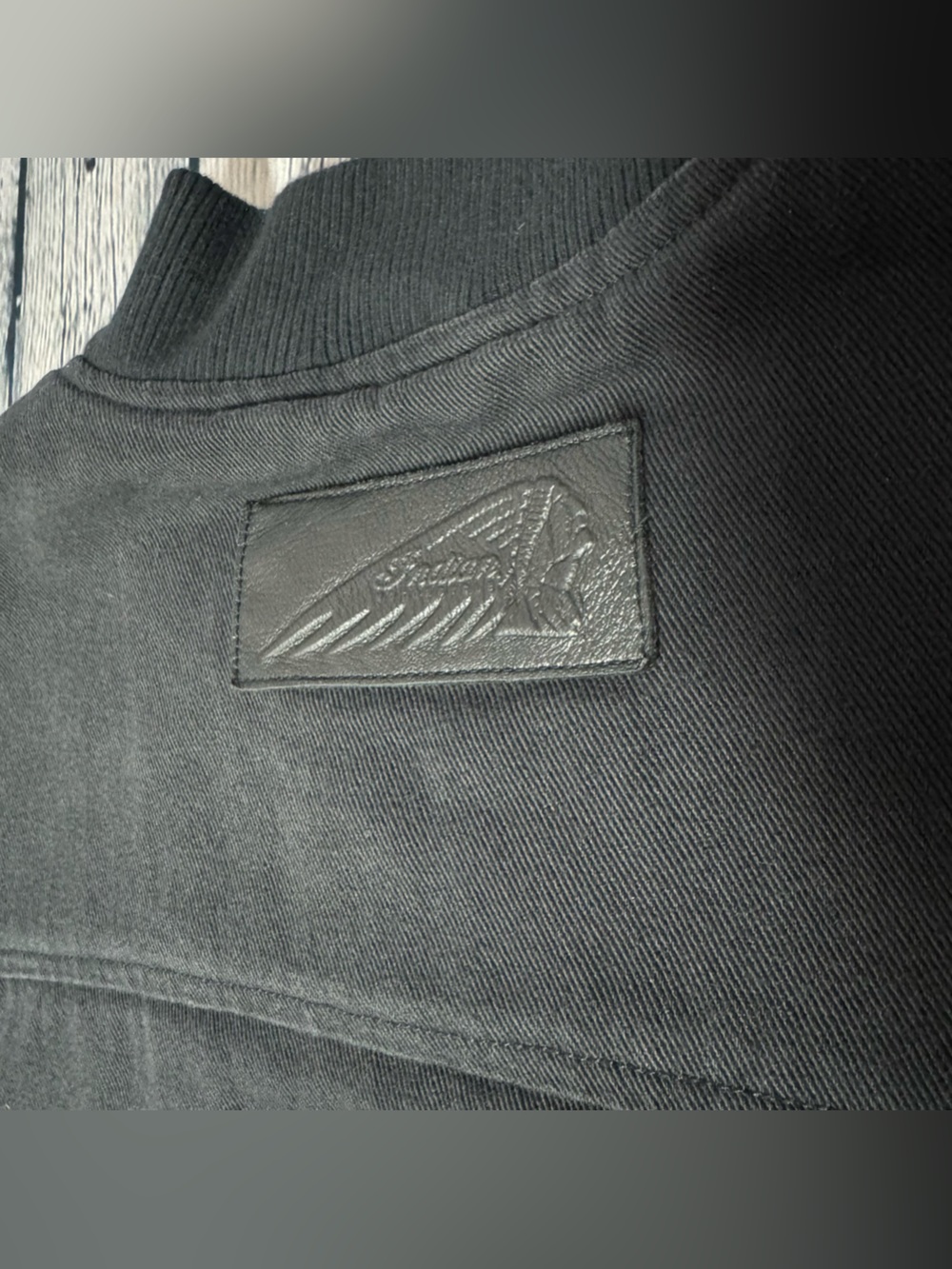 Indian Motorcycle Embroidered Black Canvas Men's Zip Vest Sherpa Lined Size 2XL - Picture 8 of 16